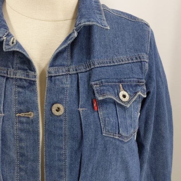 Levi's classic blue denim jacket-sz XL - Picture 4 of 7
